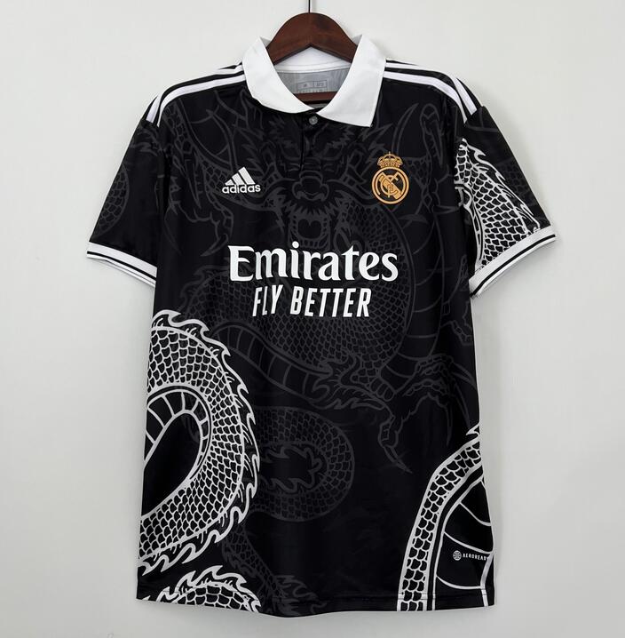 Real Madrid Dragon Special Kit Soccer Jersey Black 2023/24